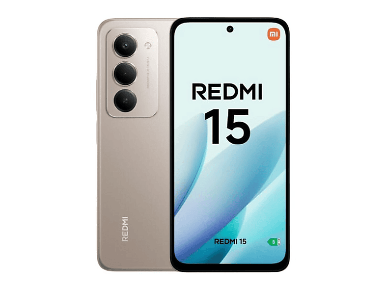 XIAOMI Redmi 15 4G — Smartphone, Gris, 128 GB, 6 GB RAM, 6,9" 144 Hz