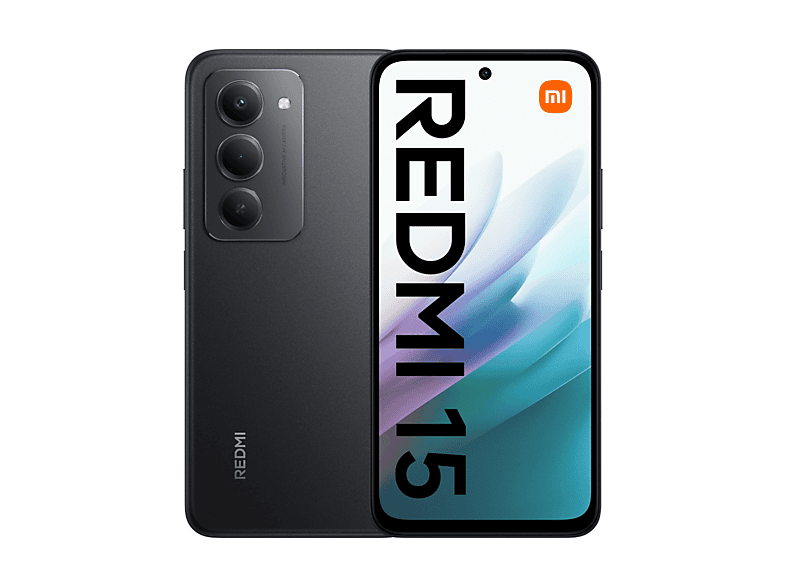 XIAOMI Redmi 15 4G — Smartphone, Negro, 128 GB, 6 GB RAM, 6,9" 144 Hz