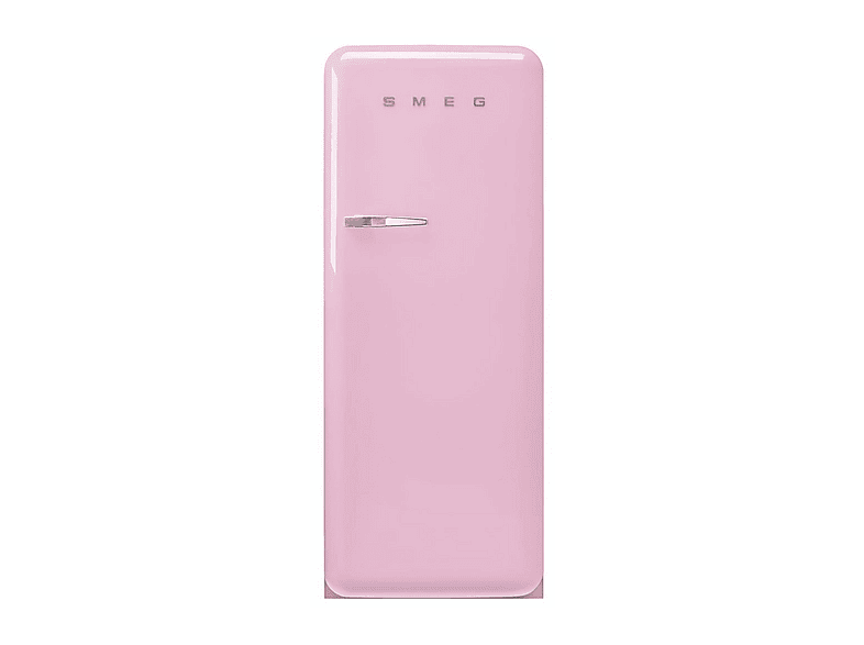 SMEG FAB28RPK6 — Frigorífico una puerta, Altura 153 cm, Rosa, Dinámico (con ventilador), Capacidad 270 l