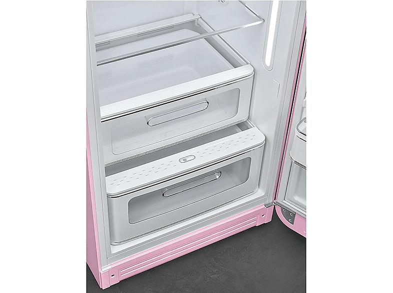 SMEG FAB28RPK6 — Frigorífico una puerta, Altura 153 cm, Rosa, Dinámico (con ventilador), Capacidad 270 l, vista 6