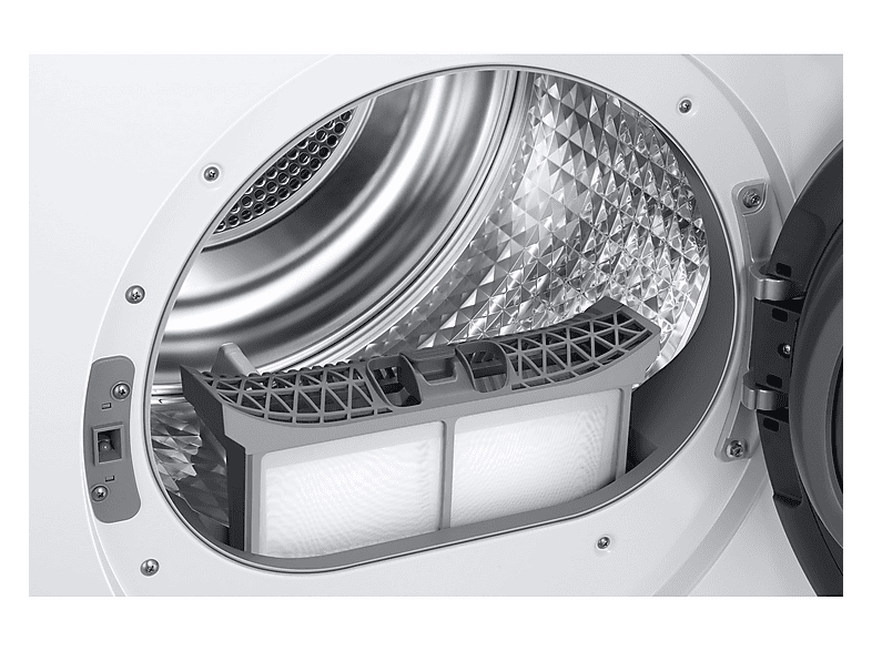 SAMSUNG DV90DG6845LKU3 — Secadora bomba de calor, Eléctrico, 9 kg, 4 programas, Blanco, vista 6