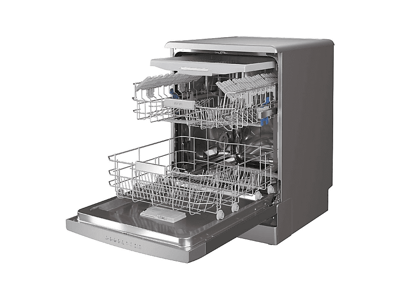 INDESIT I0FD641AX — Lavavajillas integrable 60 cm, 14 servicios, 10 programas, 600 mm, Grey, vista 2