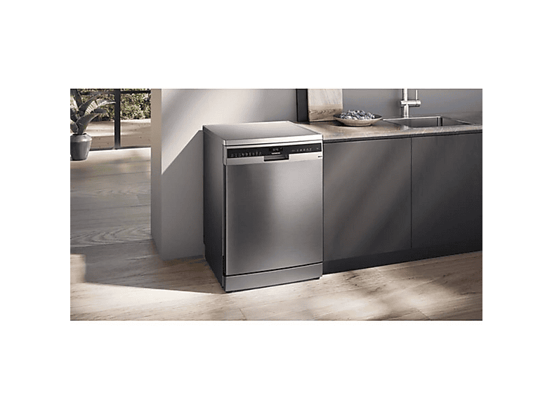 SIEMENS iQ500 SN25EI13CE — Lavavajillas libre instalación 60 cm, 14 servicios, 8 programas, 600 mm, Plata, vista 4