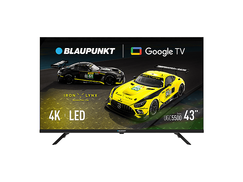 BLAUPUNKT 43UGC5500S — TV LED 43'', Negro, UHD 4K, Smart TV, DVB-T2 (H.265)