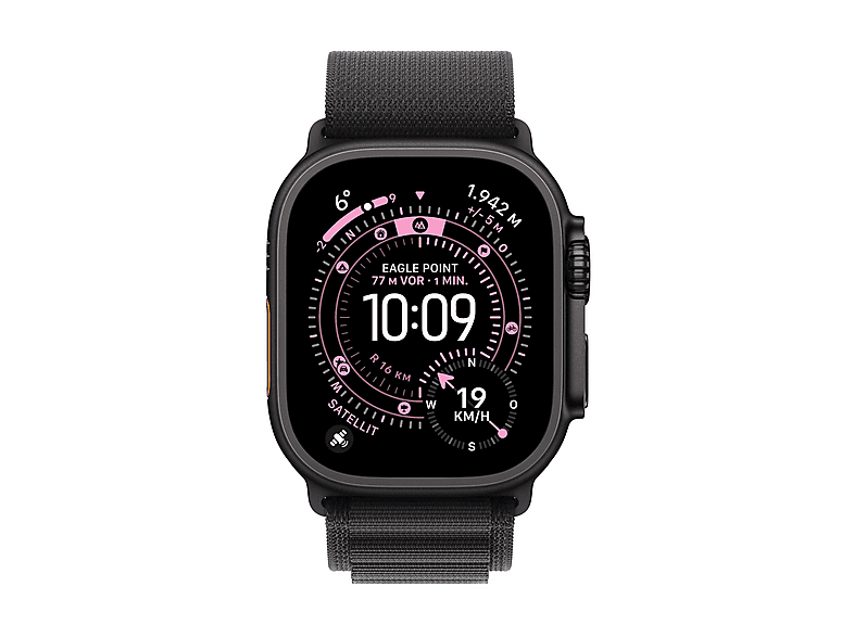 APPLE Watch Ultra 3 — Smartwatch, Titanio, Negro, vista 2
