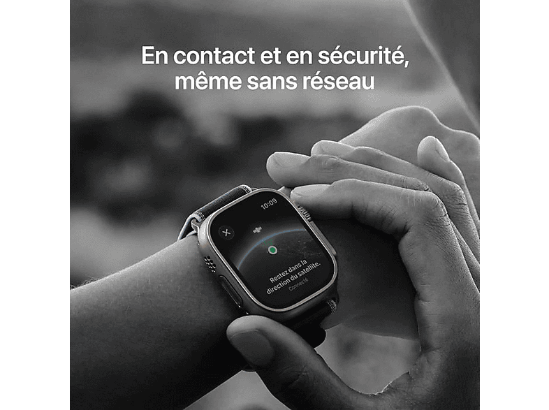 APPLE Watch Ultra 3 — Smartwatch, Titanio, Negro, vista 4