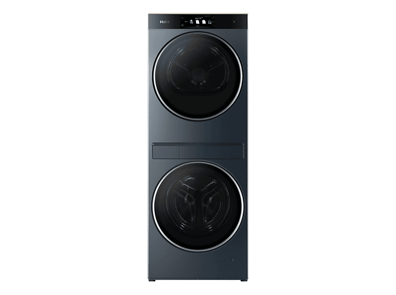 HAIER CLC108GNU1 — Lavadora secadora, Torre de lavado 10 kg+8 kg, Autodosificación, Antracita, 1400 rpm