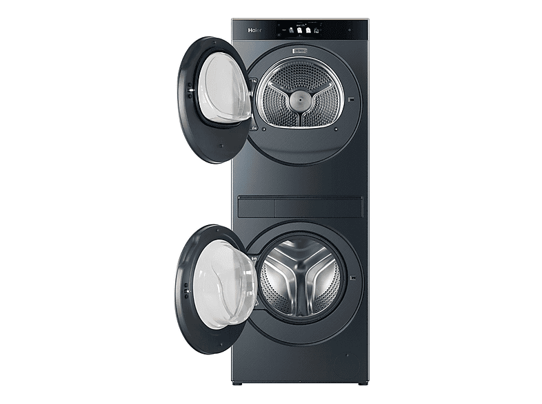 HAIER CLC108GNU1 — Lavadora secadora, Torre de lavado 10 kg+8 kg, Autodosificación, Antracita, 1400 rpm, vista 3