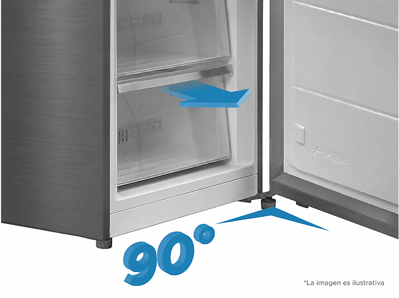 MIDEA MDRT489MTE02E — Frigorífico dos puertas, 172.4 cm Alto, Inverter, Inox, No Frost, vista 7