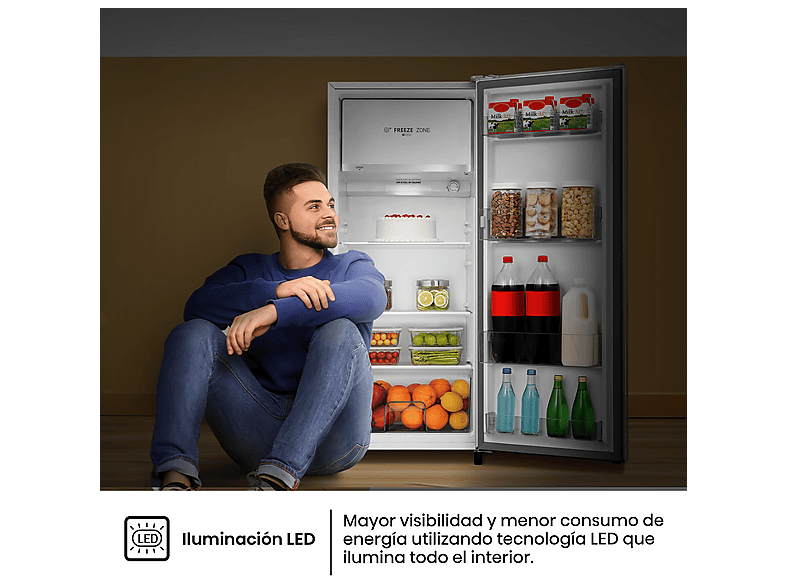 HISENSE RR220D4BWE — Frigorífico una puerta, Cíclico, 126.5 cm, 165 L, Blanco, vista 8