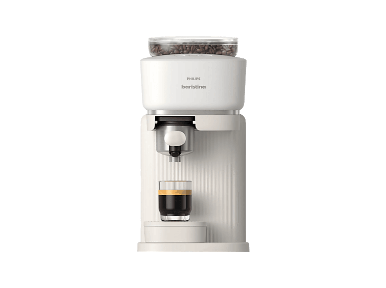 PHILIPS Baristina BAR300/00 — Cafetera express, 4 programas, 1550 W, 1,2L, Blanco