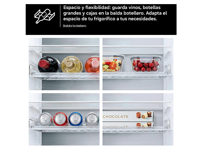 SAMSUNG Bespoke AI RB34C775CB1/EF — Frigorífico combi, 185.3 cm, Grafito, Total No Frost, 344 l, vista 13