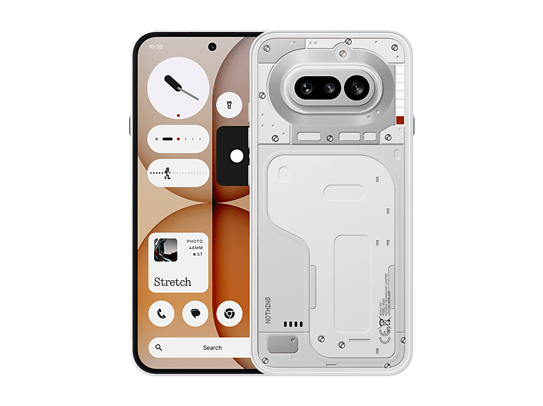 NOTHING Phone 4a — Smartphone, Blanco, 256GB, 12GB RAM, 5400 mAh