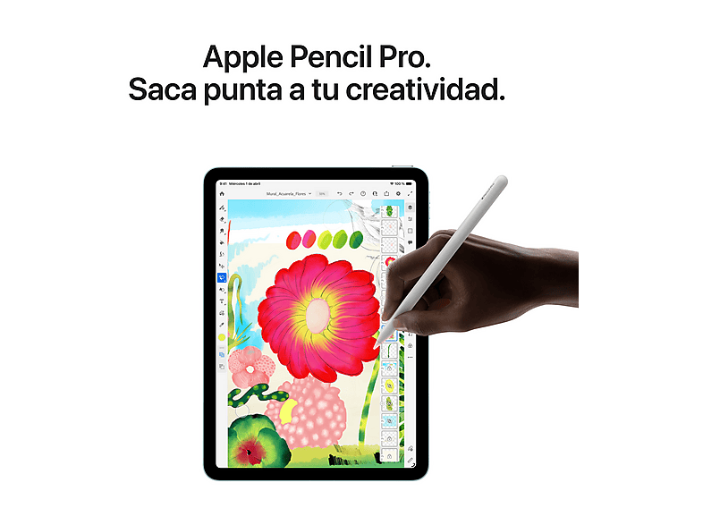 APPLE iPad Air (2026) — Tablet, 256 GB, Gris Espacial, 11" Liquid Retina, WIFI, vista 6