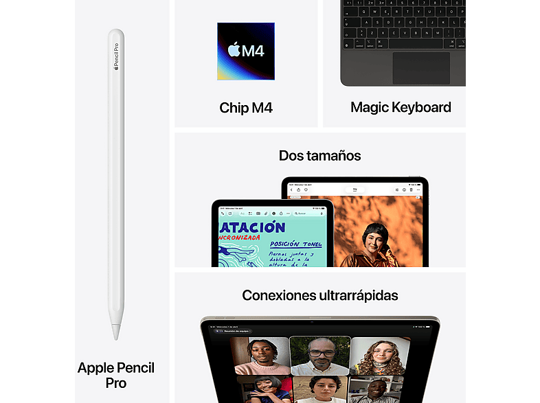 APPLE iPad Air (2026) — Tablet, 256 GB, Blanco, 11" Liquid Retina, WIFI, vista 9