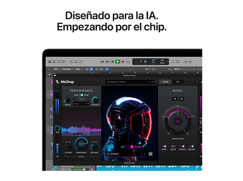APPLE MacBook Pro (2026) 14.2" Liquid Retina XDR — Portátil, 24GB RAM, 1TB SSD, Plata, Chip M5 Pro Apple, vista 4