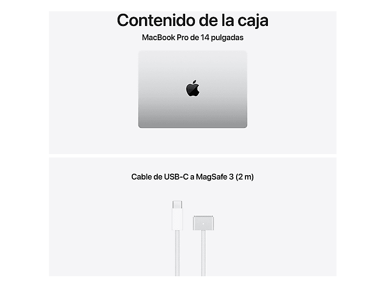APPLE MacBook Pro (2026) 14.2" Liquid Retina XDR — Portátil, 24GB RAM, 1TB SSD, Plata, Chip M5 Pro Apple, vista 9
