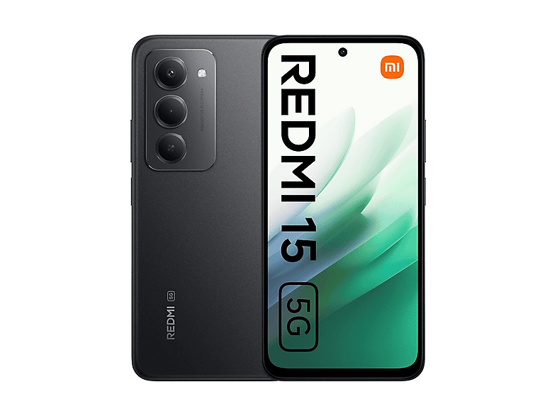 XIAOMI Redmi 15 5G — Smartphone, Negro, 128 GB, 4 GB RAM, 6,9" 144 Hz