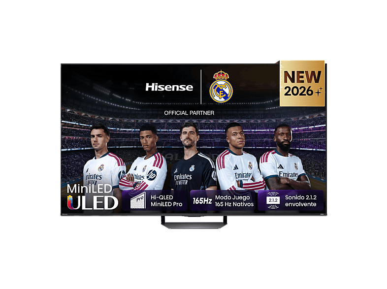 HISENSE 85U7S PRO — TV Mini LED 85", 165 Hz Nativos, Negro, HDR 4K, Quad Core/MT9655