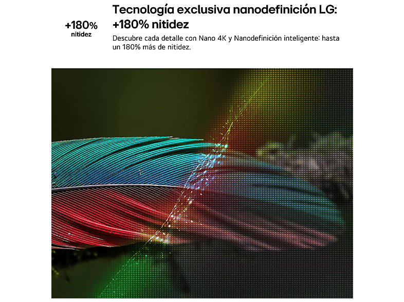 LG 43NU850B6LA — TV LED 43", Negro, UHD 4K, Procesador Inteligente α7 AI Processor 4K Gen9, Smart TV, vista 8