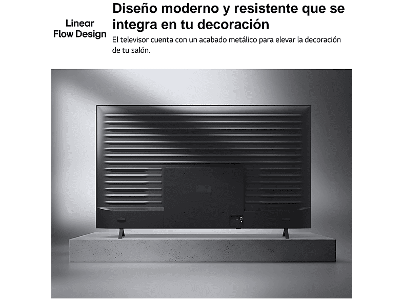LG 43NU850B6LA — TV LED 43", Negro, UHD 4K, Procesador Inteligente α7 AI Processor 4K Gen9, Smart TV, vista 17