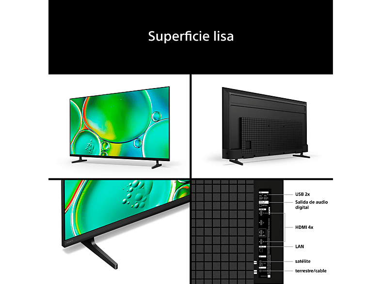SONY BRAVIA 2 II — TV LED 43", Chromecast, Eco, Direct LED, 4K HDR Processor X1, vista 10