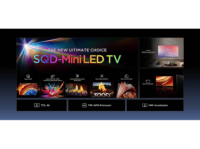 TCL 75C8L — TV SQD-Mini LED 75", Negro, UHD 4K, MT9655, Smart TV, vista 13