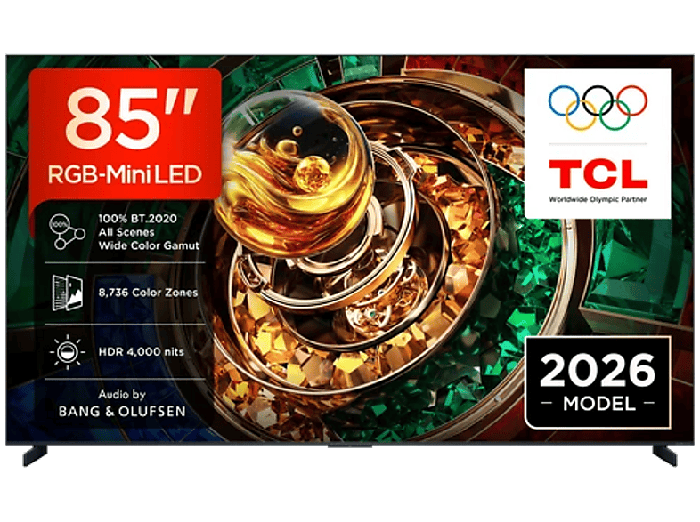 TCL 85RM9L — TV RGB Mini LED 85", 144 Hz, Negro, UHD 4K, TCL AiPQ Pro Processor