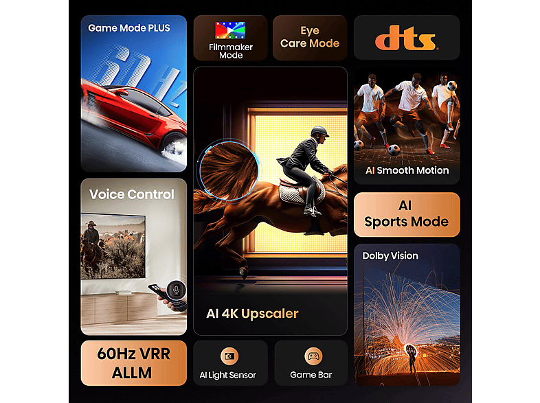 HISENSE 85A6Q — TV LED 85", Negro, UHD 4K, Quad Core/MT9603, Smart TV, vista 3