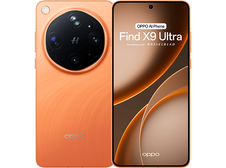 OPPO Find X9 Ultra — Smartphone, 512GB, 12GB RAM, 7050 mAh, Canyon Orange