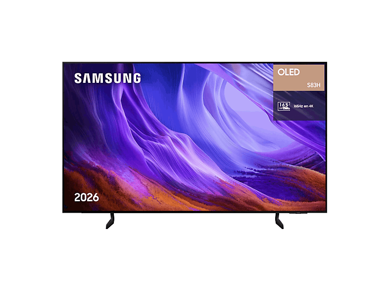 SAMSUNG TQ77S83HAEXXC — TV OLED 77", Negro, OLED 4K, NQ4 AI Gen2 Processor, Smart TV