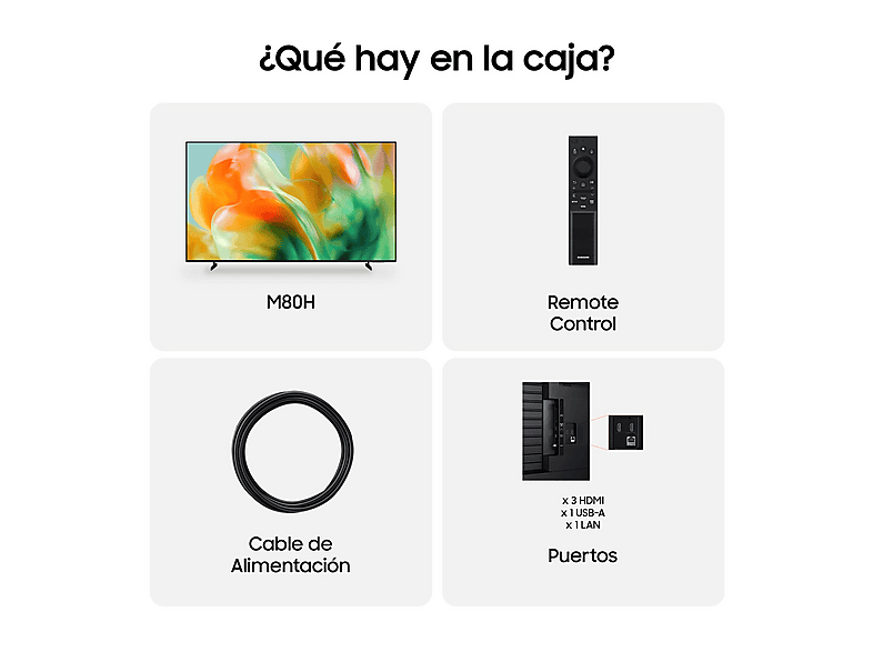 SAMSUNG TU85M80HAUXXC — TV Mini LED 85", Negro, UHD 4K, NQ4 AI Gen2 Processor, Smart TV, vista 8
