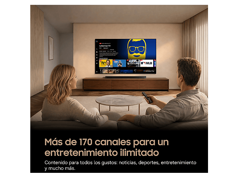 SAMSUNG TU85M80HAUXXC — TV Mini LED 85", Negro, UHD 4K, NQ4 AI Gen2 Processor, Smart TV, vista 10