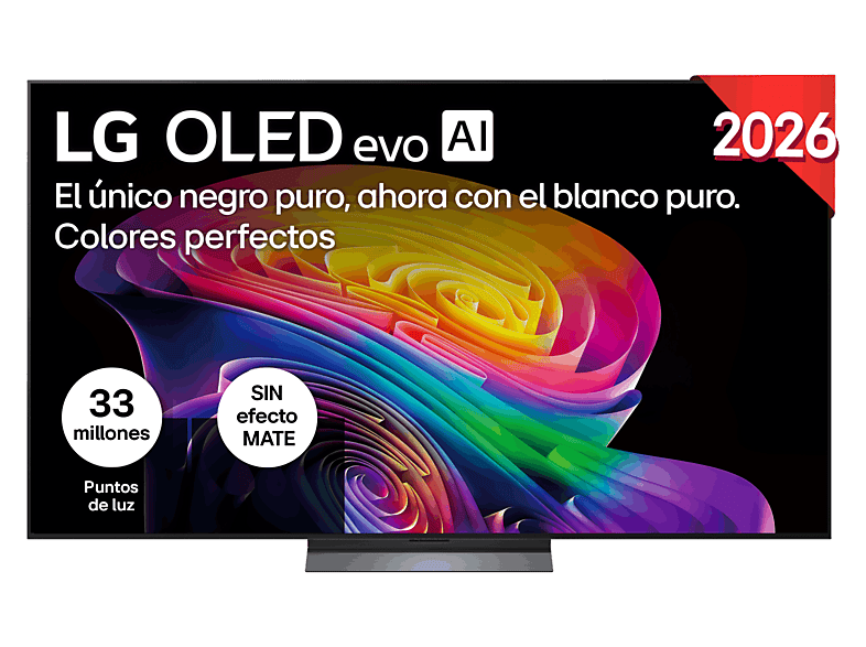 LG OLED77C65LA — TV OLED 77", Negro, OLED 4K, Procesador Inteligente α11 AI Processor 4K Gen3, Smart TV