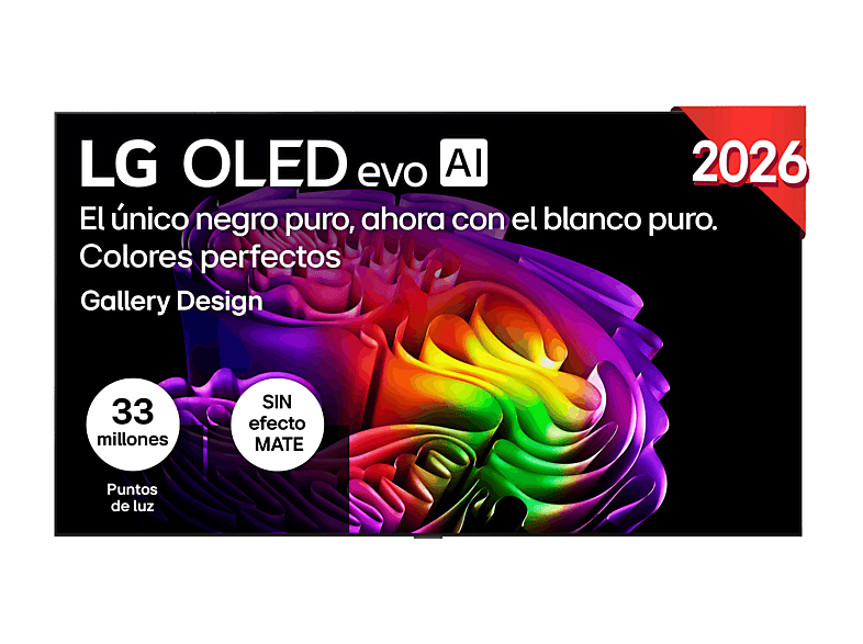 LG OLED97G64LW — TV OLED 97", Negro, OLED evo 4K, Procesador Inteligente α11 AI Processor 4K Gen3, Smart TV