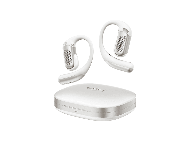 SHOKZ OpenFit Pro — Auriculares True Wireless, Blanco, 50 h Autonomía, Reducción de Ruido, IP55