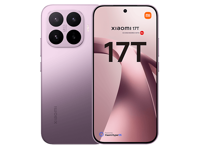 XIAOMI — Xiaomi 17T, Morado, 256GB, 12GB RAM, 6.59" POLED, MediaTek Dimensity 8500, 6500mAh, Ultra de 4 nm