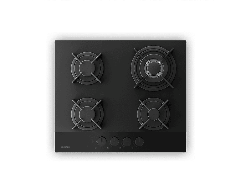 KLARSTEIN Velaire — Placa de gas, 60 cm, Negro, 4 zonas
