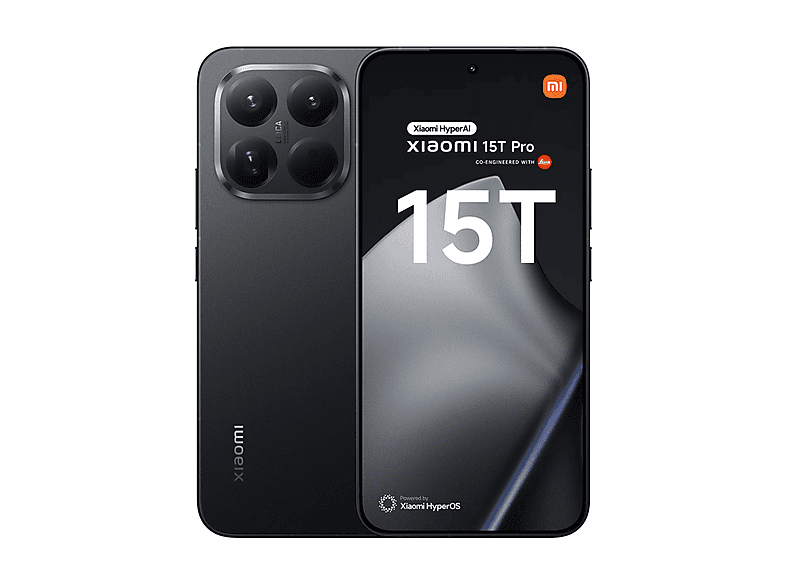 XIAOMI 15T PRO 6,83P/5G/8N/12+256GB/B        — Smartphone, Negro, 12 GB RAM, 144 Hz, 5500 mAh