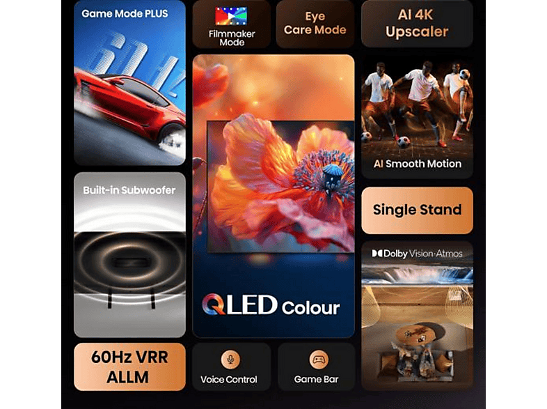 HISENSE 75A7Q — TV QLED 75", Negro, UHD 4K, Quad Core MT9603, Smart TV, vista 3