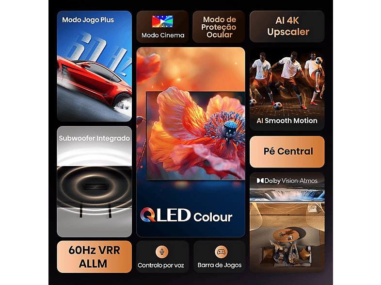 HISENSE 75A7Q — TV QLED 75", Negro, UHD 4K, Quad Core MT9603, Smart TV, vista 6