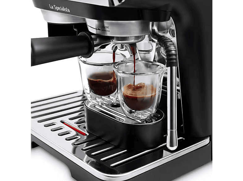 DE LONGHI — Cafetera express, De'Longhi La Specialista Mini Arte EC9155.MB, 1400W, Negro, 15bar, vista 3