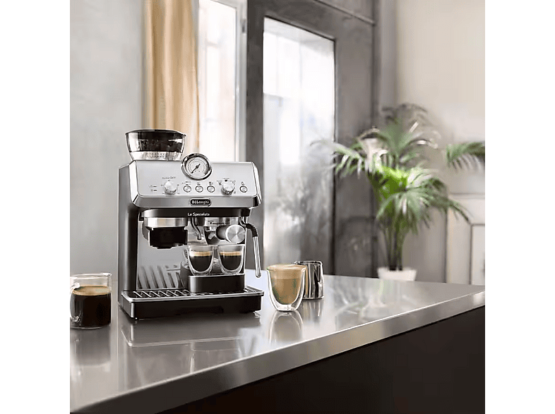 DE LONGHI — Cafetera express, De'Longhi La Specialista Mini Arte EC9155.MB, 1400W, Negro, 15bar, vista 6
