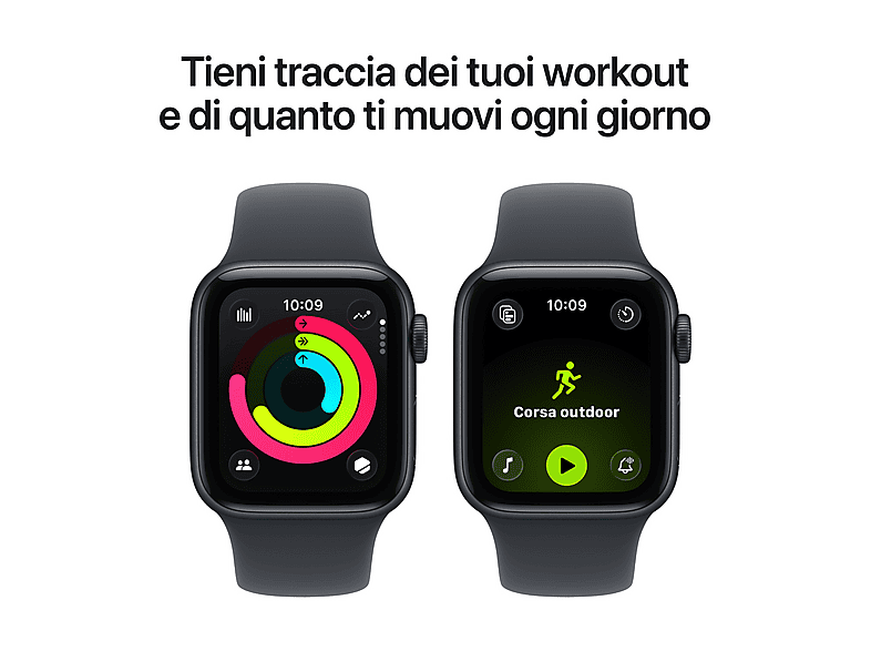 APPLE Watch SE (3nd generation) — Apple Watch, Aluminio, Negro, M/L, vista 6