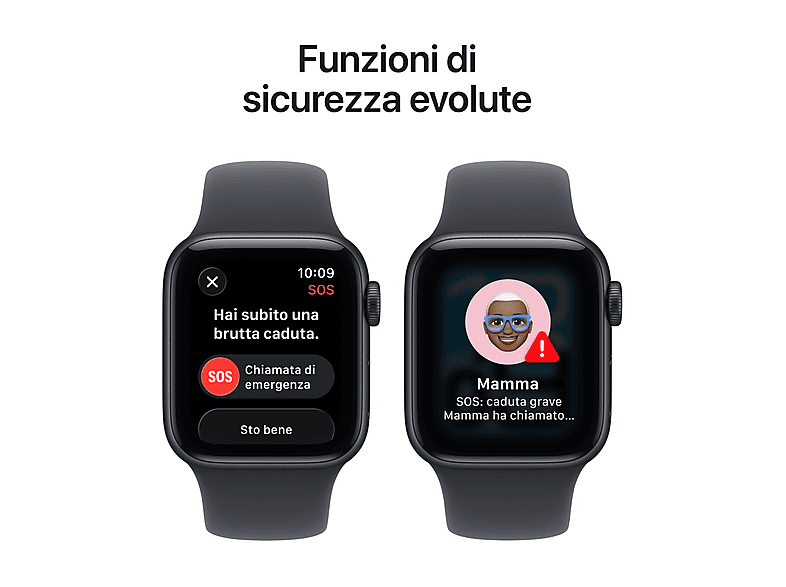 APPLE Watch SE (3nd generation) — Apple Watch, Aluminio, Negro, M/L, vista 7
