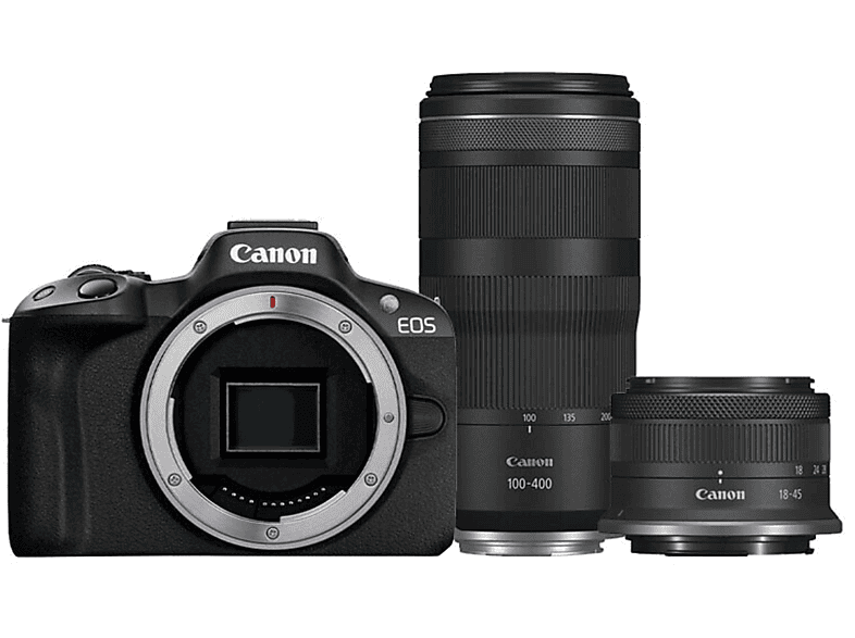CANON Canon EOS R50 — Cámara EVIL, Negro, 24,2 megapixel, CMOS, 3840 x 2160 (4K)