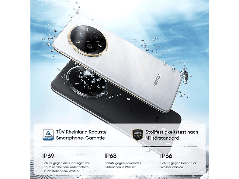 REALME 14 Pro+ 5G — Smartphone, 120Hz, Gris, 256 GB, 8 GB RAM, vista 3