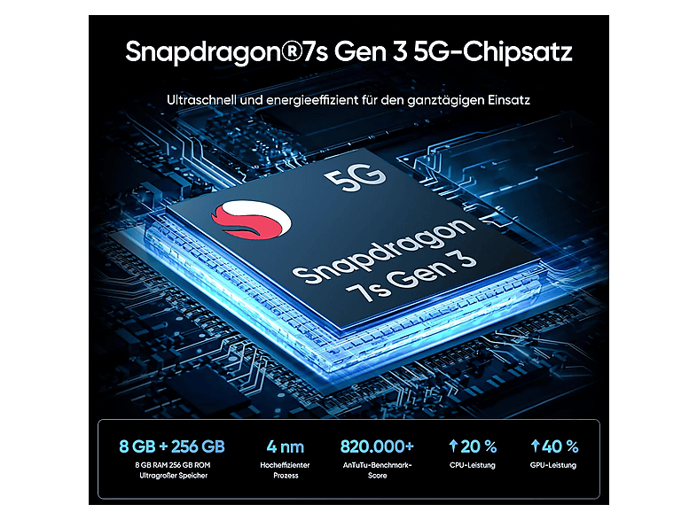 REALME 14 Pro+ 5G — Smartphone, 120Hz, Gris, 256 GB, 8 GB RAM, vista 5