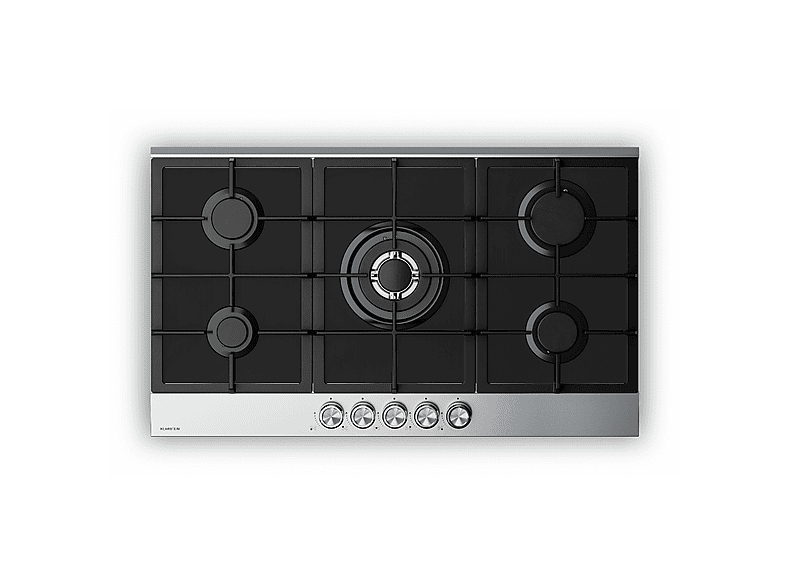 KLARSTEIN Verosteel — Placa de gas, 87,40 cm, Plata, 5 zonas
