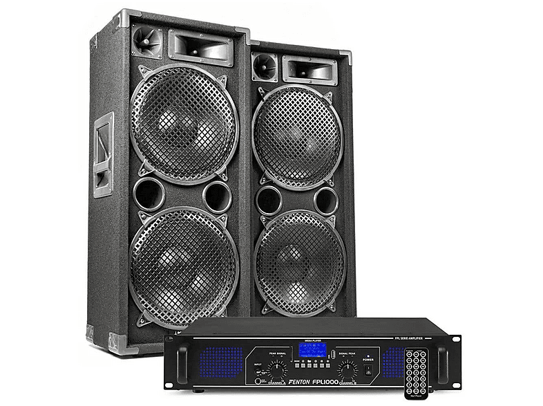 FENTON — Altavoz de gran potencia, Black, MAX212 FENTON